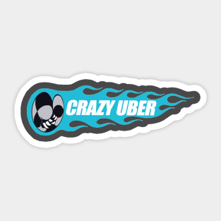 Crazy Uber Sticker